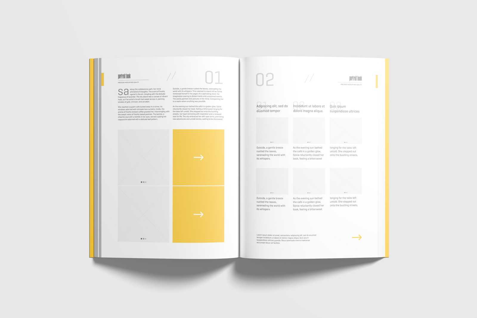 Free Portrait Softcover Book Mockup