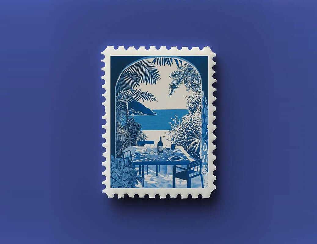 Free Postage Stamp Mockup PSD