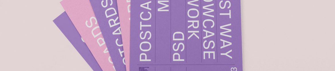 Free Postcards on Floor Mockup