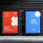 Free Poster Mockup On Industrial Wall