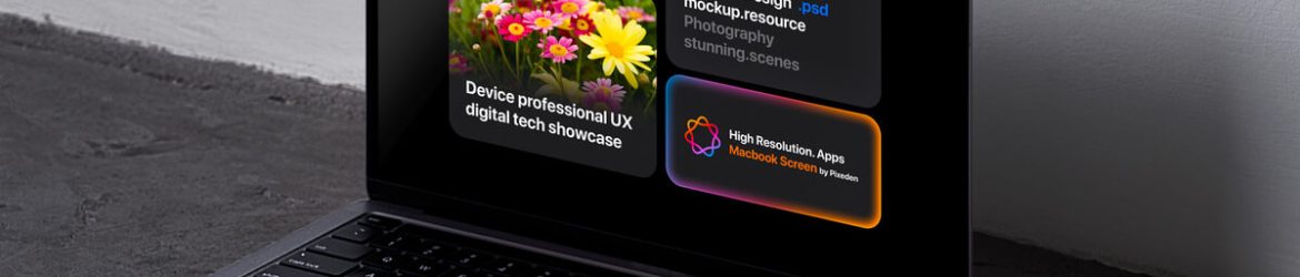 Free Premium Apple M5 MacBook Pro Mockup PSD Free Premium Apple M5 MacBook Pro Mockup PSD