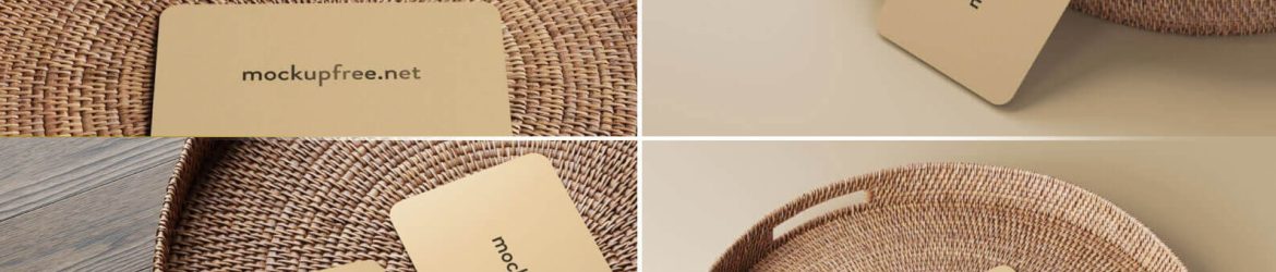 Free Premium Rounded Corner Business Card Mockup PSD Set