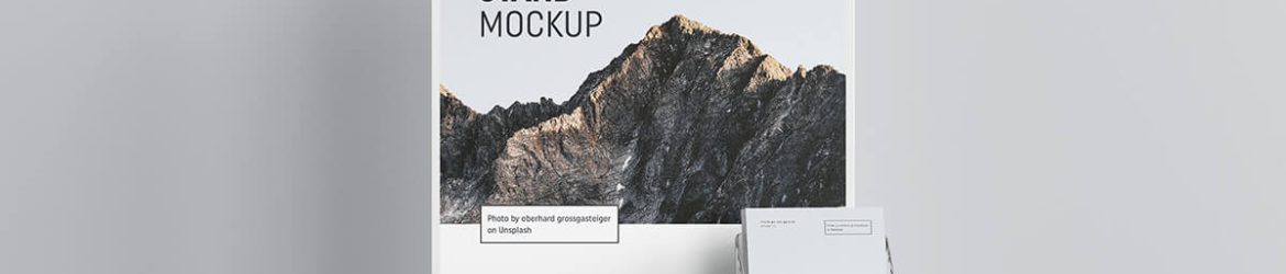 Free Product Display Stand Mockups set with Ad Poster