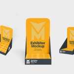 Free Product Exhibitor Packaging Display Mockups PSD Set