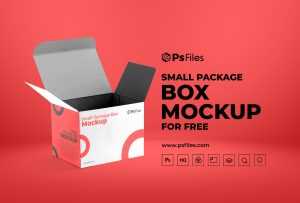 Free Product Packaging Box Mockup PSD