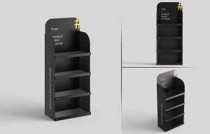 Free Products Display Stand Mockup PSD