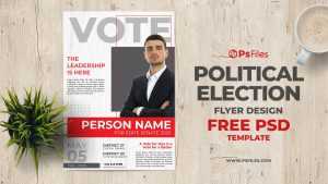 Free Professional Political Election Flyer Design PSD Template
