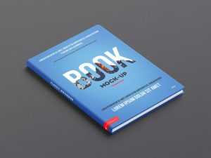 Free PSD 3D Hardcover Book Mock-Up
