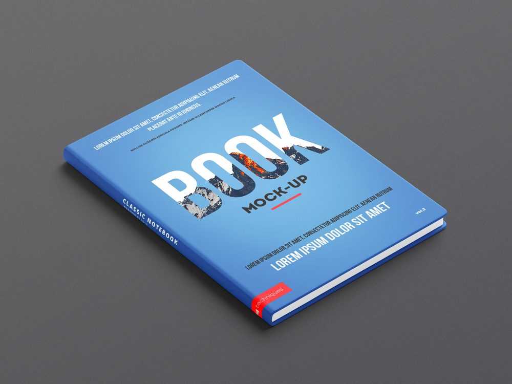 Free PSD 3D Hardcover Book Mock-Up