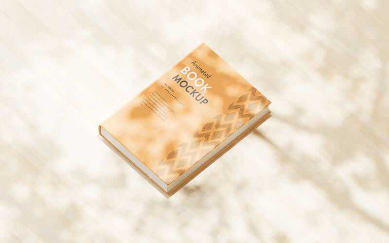 Free PSD Free Animated Book Cover Mockup PSD Shadow overlay