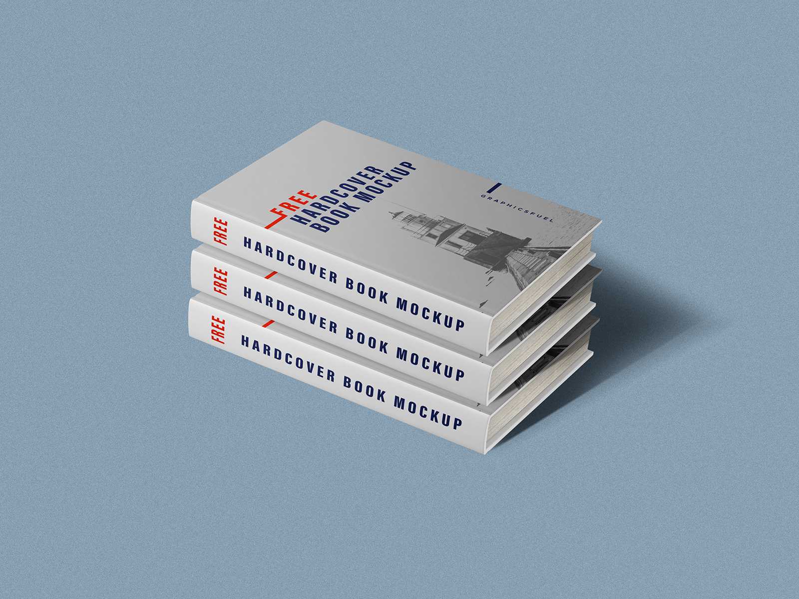 Free PSD Hardcover Book PSD Mockup