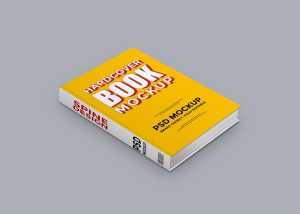 Free PSD Hardcover Book PSD Mockup