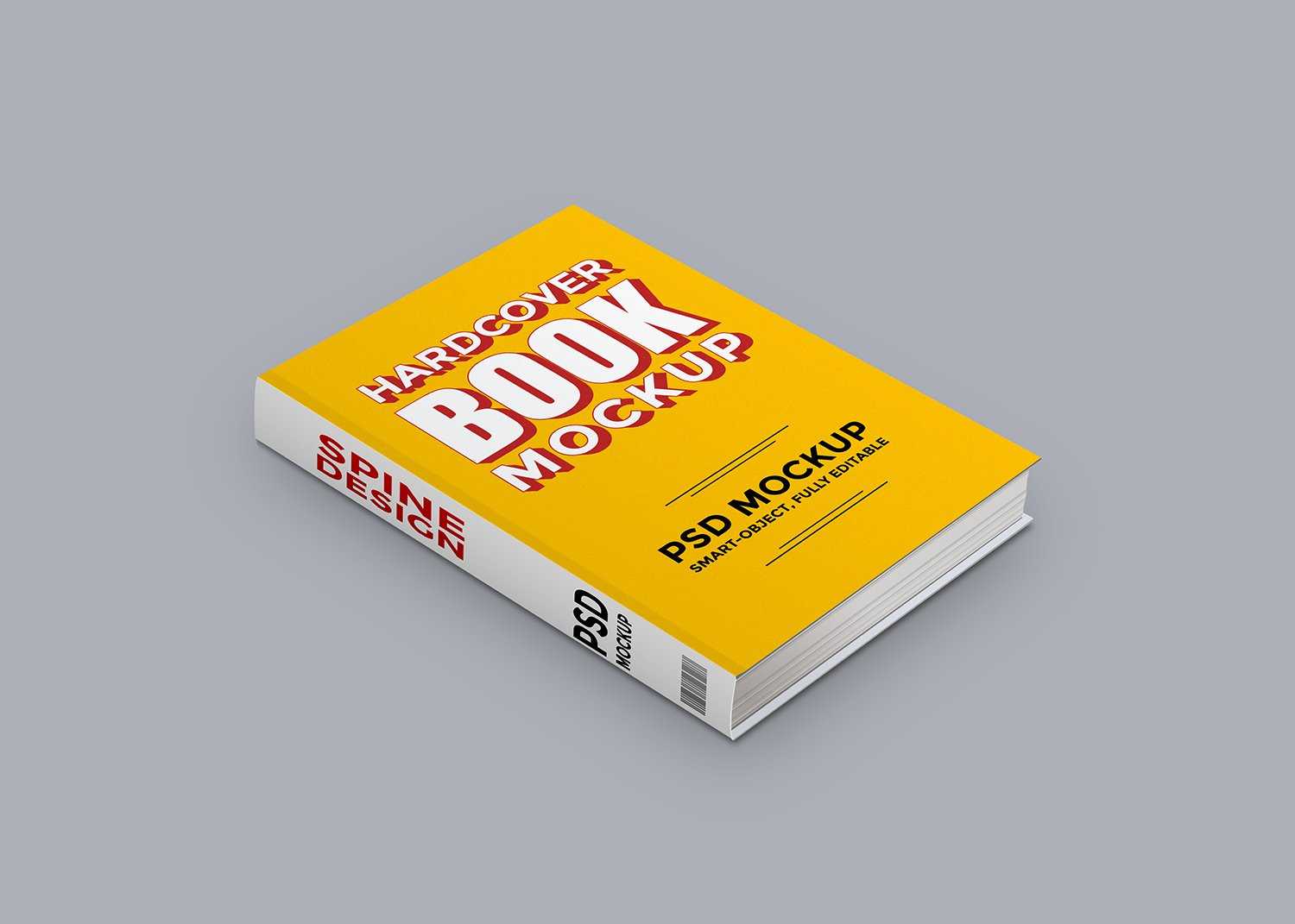 Free PSD Hardcover Book PSD Mockup