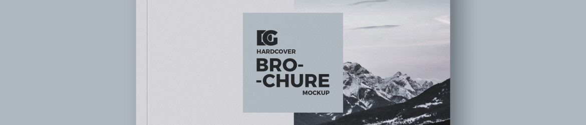 Free PSD Horizontal Hardcover Brochure Mockup PSD