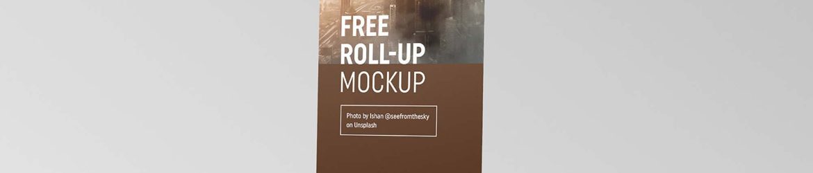 Free PSD Slim/Tall Roll-up Mockup PSD set Free PSD Slim/Tall Roll-up Mockup PSD set