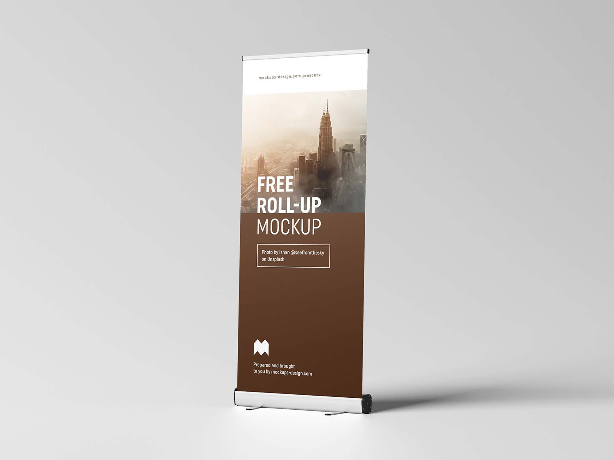 Free PSD Slim/Tall Roll-up Mockup PSD set