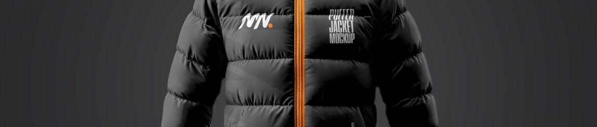 Free Puffer Jacket Mockup