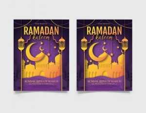 Free Ramadan Kareem Flyer PSD Template 2023