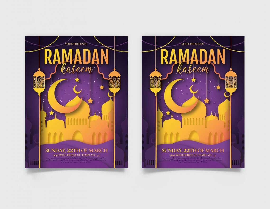 Free Ramadan Kareem Flyer PSD Template 2023