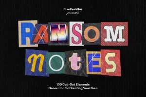 Free Ransom Letters Collection PND & PSD Files