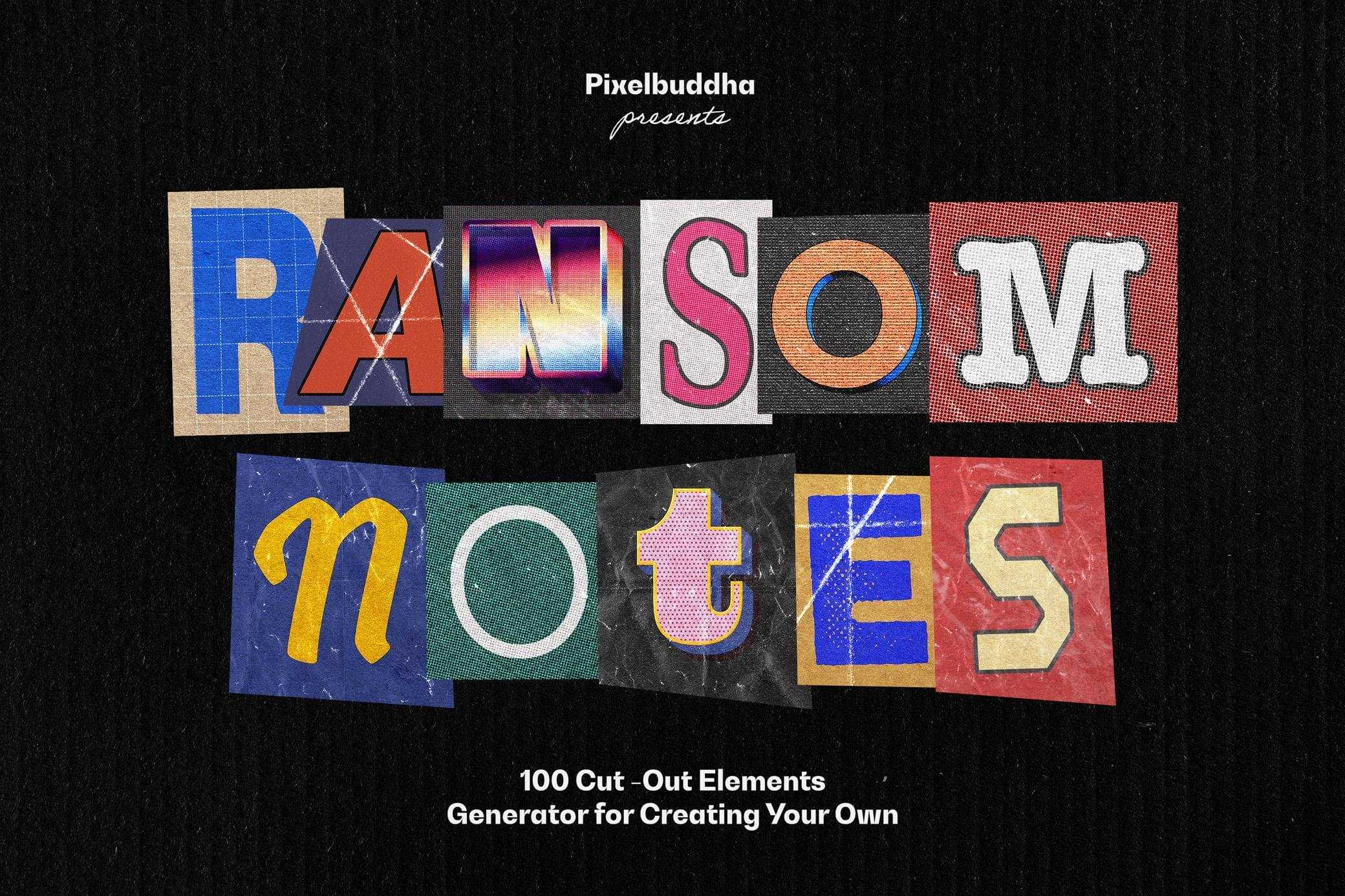 Free Ransom Letters Collection PND & PSD Files