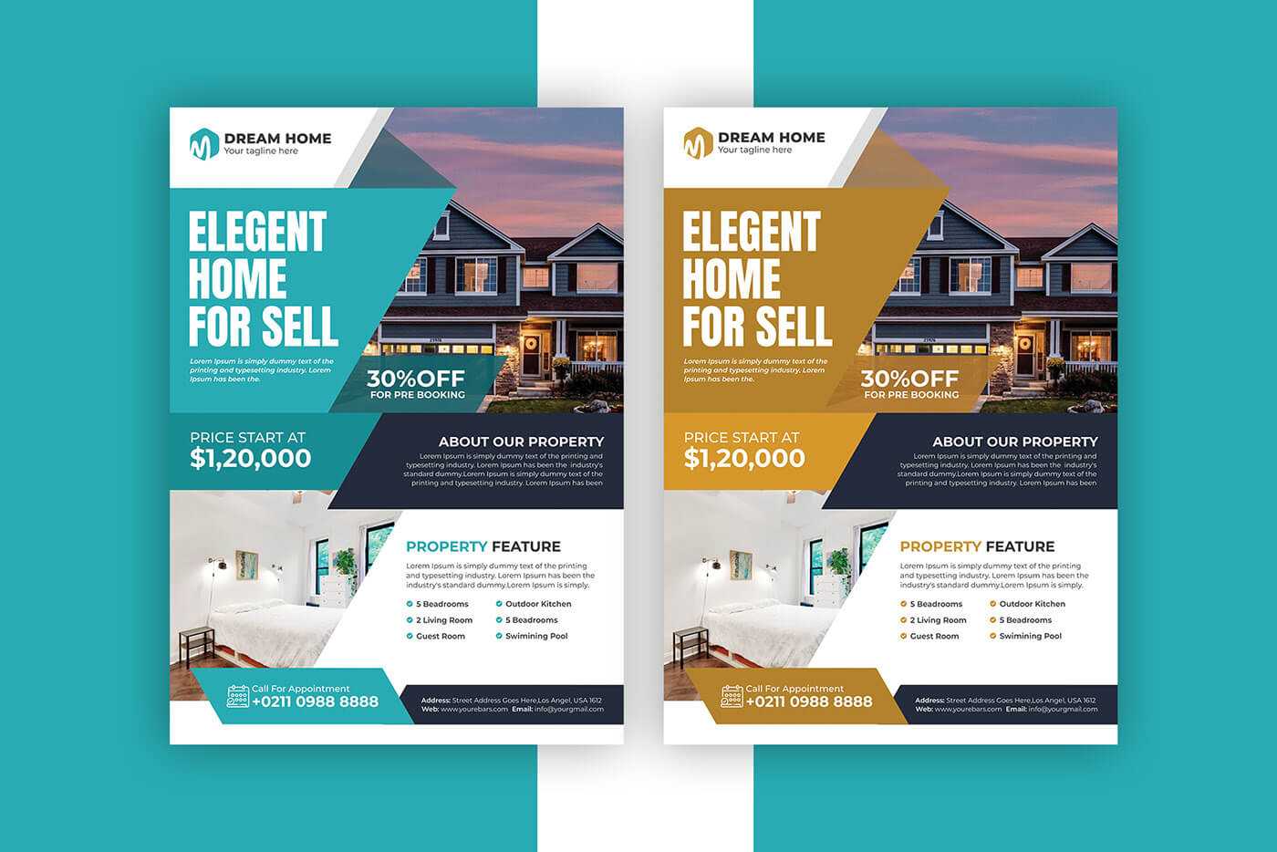 Free Real Estate Flyer Design PSD Template