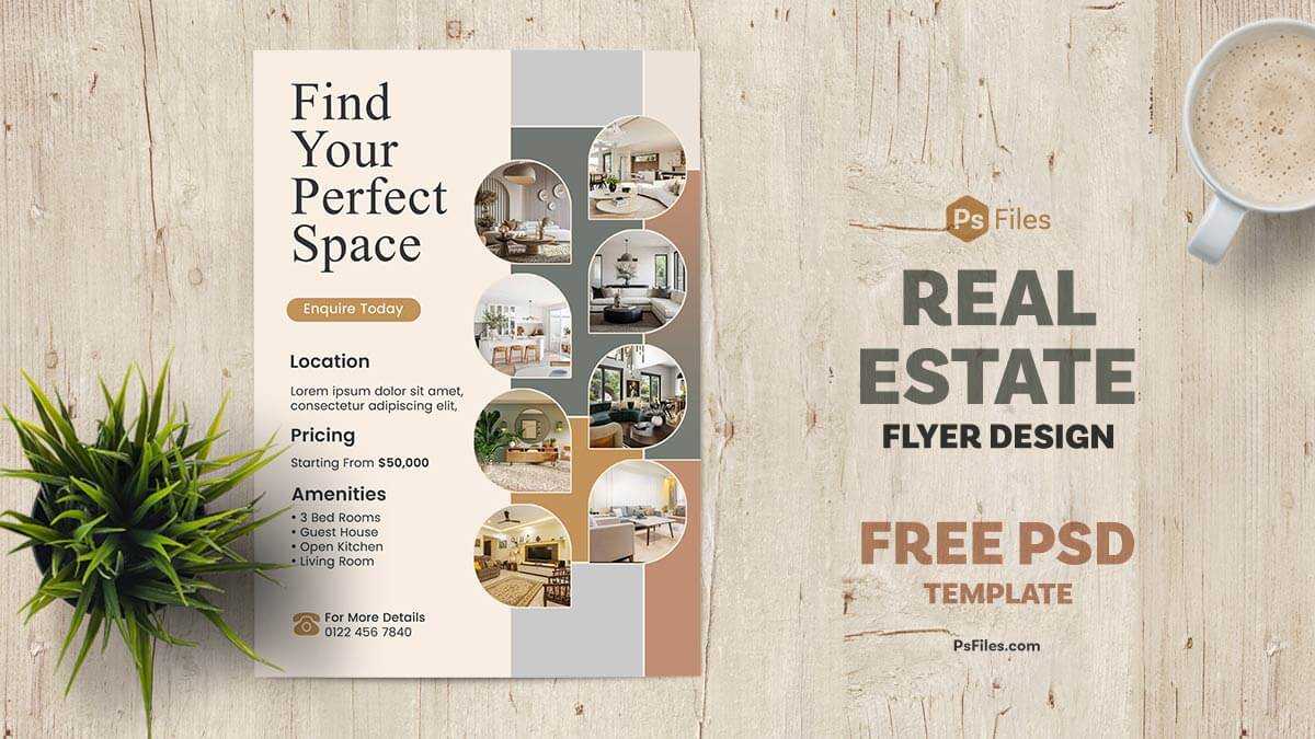 Free Real Estate Flyer PSD Instagram Post Template – Find Your Perfect Space Design