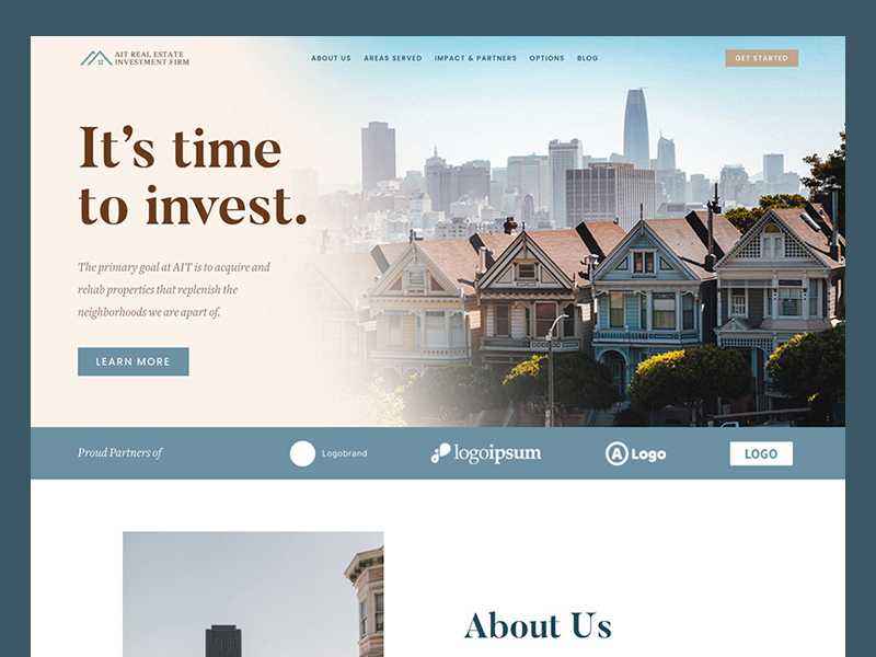 Free Real Estate Website PSD Template