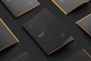 Free Realistic A4 Brochure Mockup