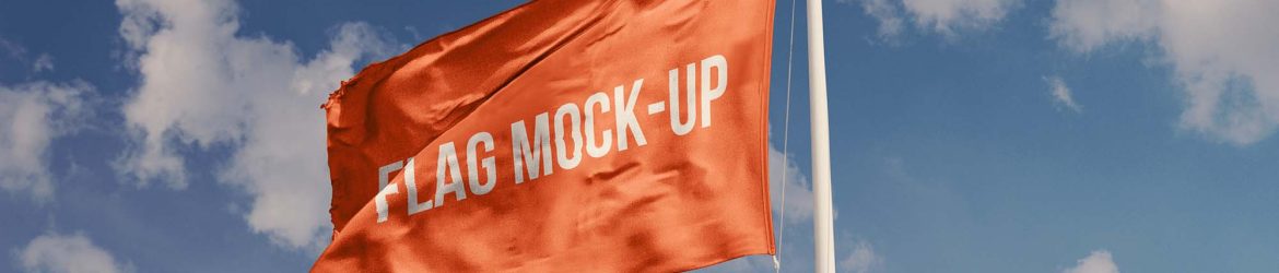 Free Realistic Flag Mockup