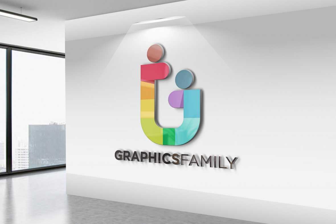 Free Realistic Office Wall 3D Logo MockUp PSD - Free mockup PSD | PsFiles