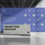 Free Reception in the Modern Building Mockup