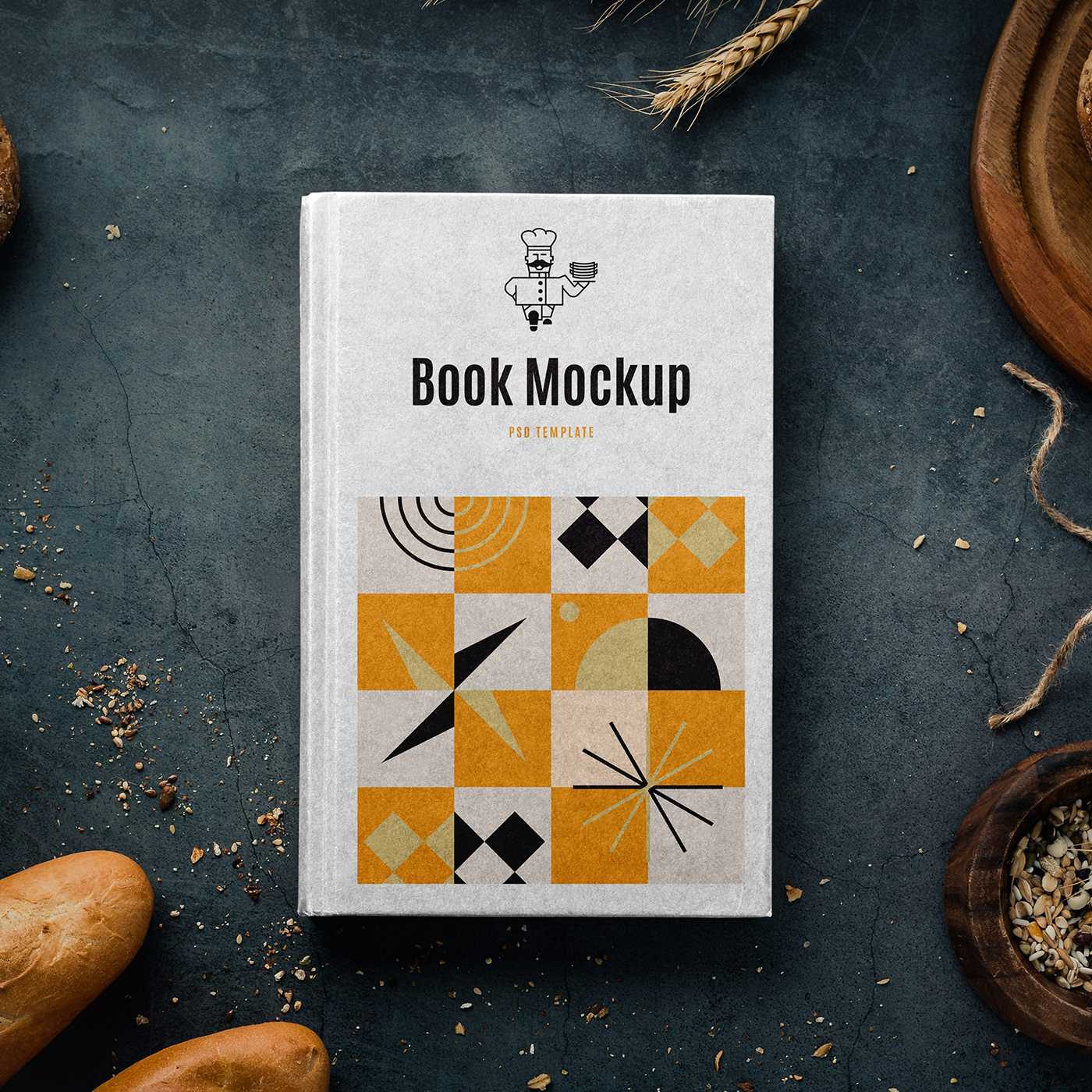 Free Recipe Book Mockup