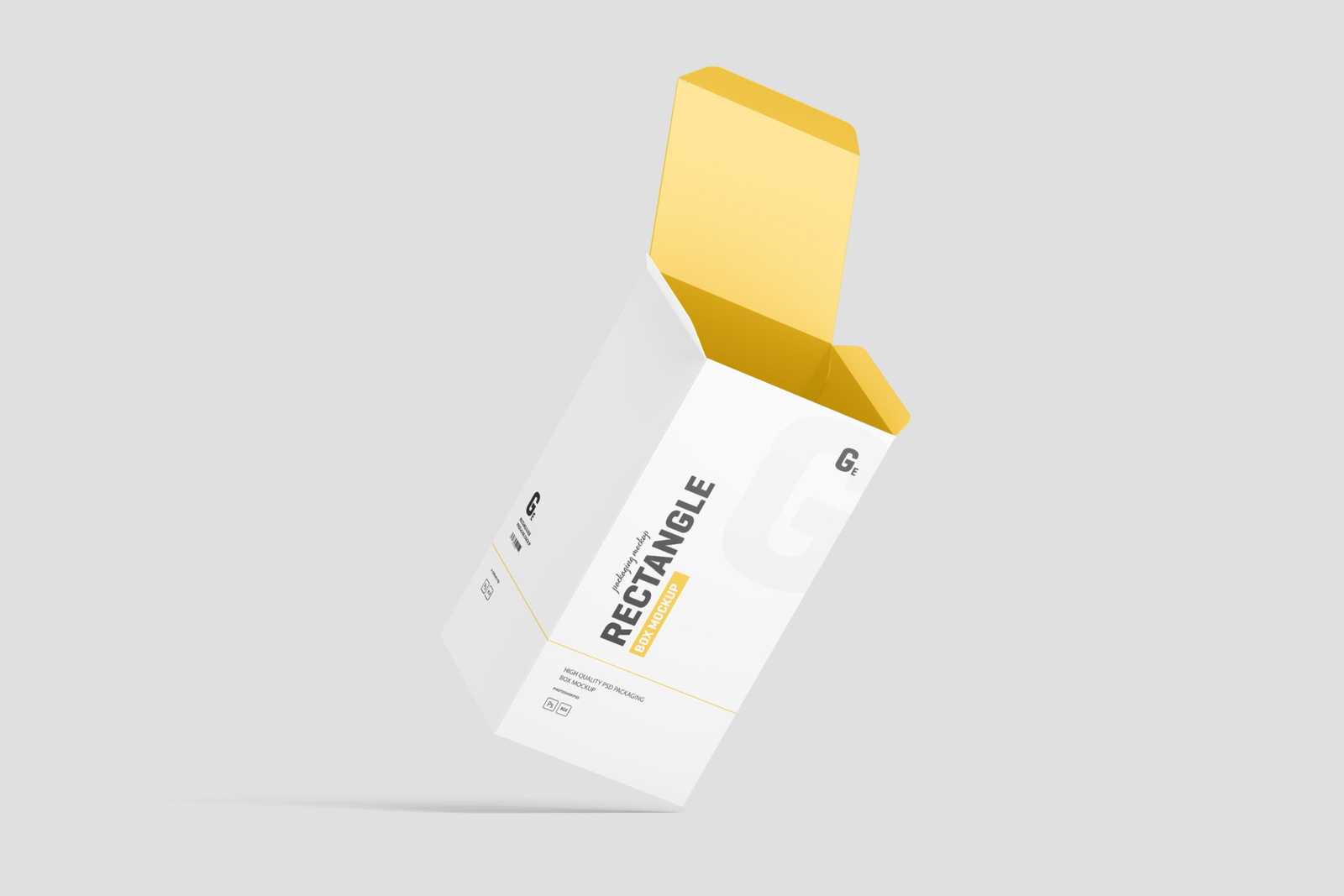 Free Rectangle Box Packaging Mockup
