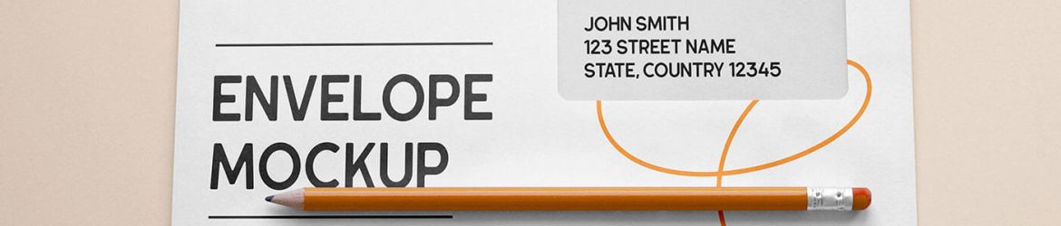 Free Rectangle Envelope Cover Mockup PSD Free Rectangle Envelope Cover Mockup PSD