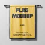 Free Rectangle Pennant Flag Mockup - Free PSD Download Free Rectangle Pennant Flag Mockup