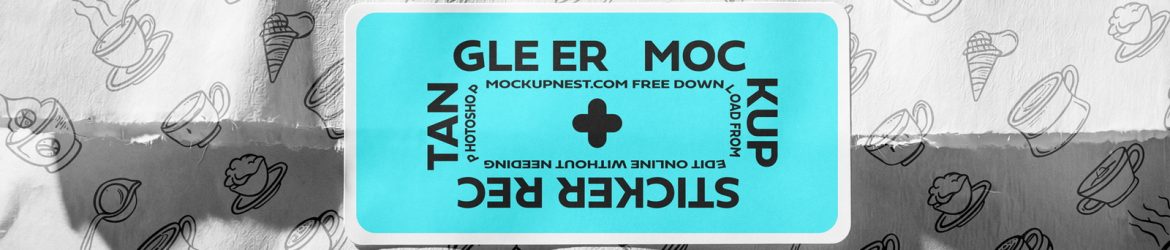 Free Rectangle Sticker On Paper Bag Mockup