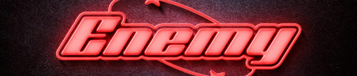 Free Red Neon Signboard Mockup PSD