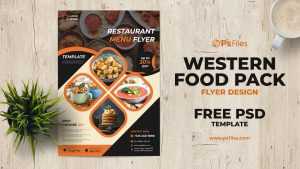 Free Restaurant Food Menu Flyer PSD Template