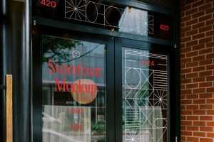 Free Restaurant Window Mockup