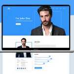 Free Resume/Portfolio Web Design Template PSD - Free PSD Download Free Resume/Portfolio Web Design Template PSD