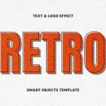Free Retro Cartoon Text Effect PSD