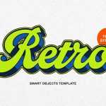 Free Retro Comic Text Effect PSD