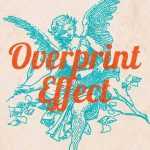 Free Retro Overprint Photo Effect PSD file