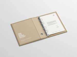 Free Ring Binder Mockups 2 PSD files