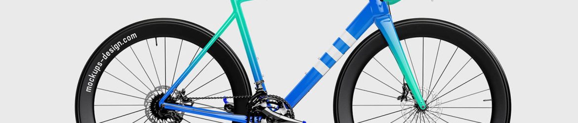 Free Road Bike Mockup PSD 2 files