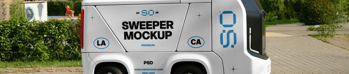 Free Road Sweeper Mockup