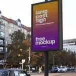 Free Roadside Advertising Banner Mockup PSD - Free PsFiles