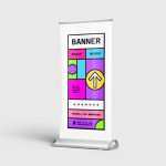Free Rollup Standing Banner Mockup PSD - Free PSD Download Free Rollup Standing Banner Mockup PSD