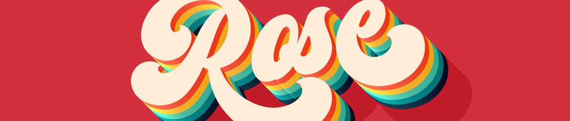 Free Rose Text Effect PSD